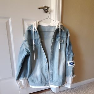 COPY - marvel spiderman jean jacket with white de…